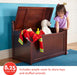 Espresso Contemporary Toys Chest Safety Hinged Lid