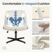 Criss Cross Chair, Cross Legged Vanity Chair, Home Office