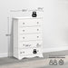 White Sonoma Dresser with 5 Drawers