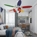 52 Inch Kids Ceiling Fan with Pull Chain Control