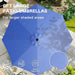 9FT Outdoor Patio Umbrella with Easy Crank - UV Resistant & Waterproof Market Umbrella with Ventilated Canopy, 8 Sturdy Ribs & Powder-Coated Frame for Garden, Deck, Backyard, Pool, Patio Table