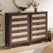 Walnut Dresser 46-Inch Five-Drawer Modern Storage Cabinet