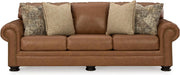 Exquisite Leather Sleeper Sofa Queen Dark Chocolate