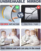 Shatterproof Kids Wall Mirror Tiles, 4Pcs 10"X10" Self Adhesive Acrylic Mirror, Unbreakable Plastic Mirrors for Toddler, Frameless Small Mirrors, Plexiglass Long Mirrior for Classroom,Children'S Room
