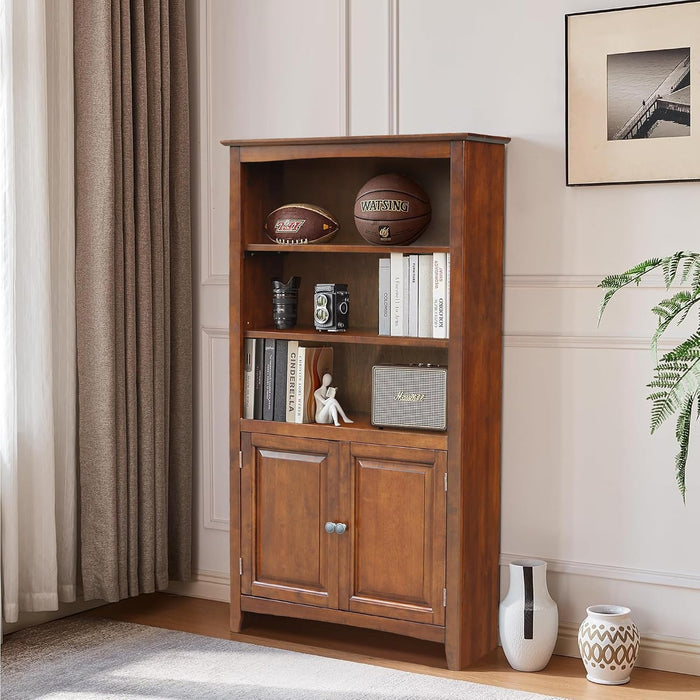 International Concepts 60" Solid Wood Shaker Bookcase in Espresso