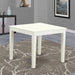 OXT-LWH-T Oxford Square Dining Room Table for Small Spaces, 36X36 Inch, Linen White