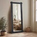65x24Inch Black Full Length Mirror SolidPine Frame