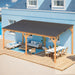 20' X 10' Outdoor Wood Gazebo for Patio, Large Outdoor Lean to Hardtop 10X20 Cedar Pergolas and Gazebos Clearance, Wall Mounted Wooden Gazebo Heavy Duty Awnings for Patio, Decks, Backyard