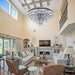 Large Crystal Chandelier, 48’’ Black Farmhouse Luxury Chandelier