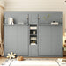 Gray Pinewood Murphy Beds Twin SpaceSaving Storage