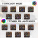Sectional Couches for Living Room, 4 Seat Linen Sectional Sofa with Reversible Chaise Lounge/Storage Ottoman, U Shaped Couch with Smart Module-Wireless Charging/Usb/Type-C/Rgb Light (Light Grey)