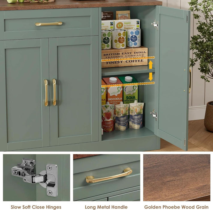 71” Large Buffet Cabinet with Storage, Sideboard Cabinet
