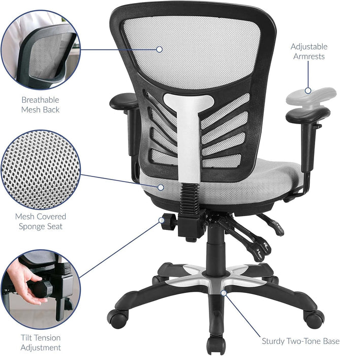 EEI-757-GRY Articulate Ergonomic Mesh Office Chair in Gray