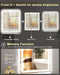 55X36 LED Bathroom Mirror, 6000LM, Separate Front and Back Lights