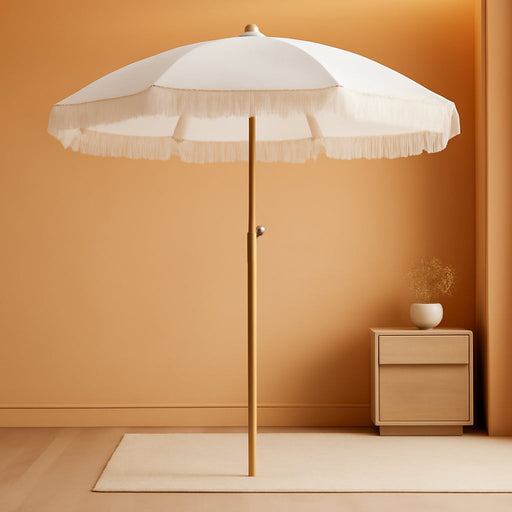 Outdoor Umbrella - Sun Protection, Rain Resistant, Windproof with Manual Open-Close Feature - Ideal for Beach, Camping, and Picnics