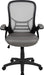 Porter High-Back Swivel Office Chair with Adjustable Lumbar Support and Seat Height, Ergonomic Mesh Desk Chair with Flip-Up Armrests, Gray/Black