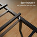 Easy Assembly Queen Bed Frame & Headboard Footboard,Underbed Storage