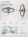 Low Profile Ceiling Fans with Lights and Remote, 20 Inch Flush Mount Ceiling Fan with Light, 3000K-6000K Dimmable Fandelier LED Fan Light, 6 Wind Speeds Black Ceiling Fans for Bedroom