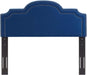 Belinda Modern Performance Velvet King/California King Headboard in Navy