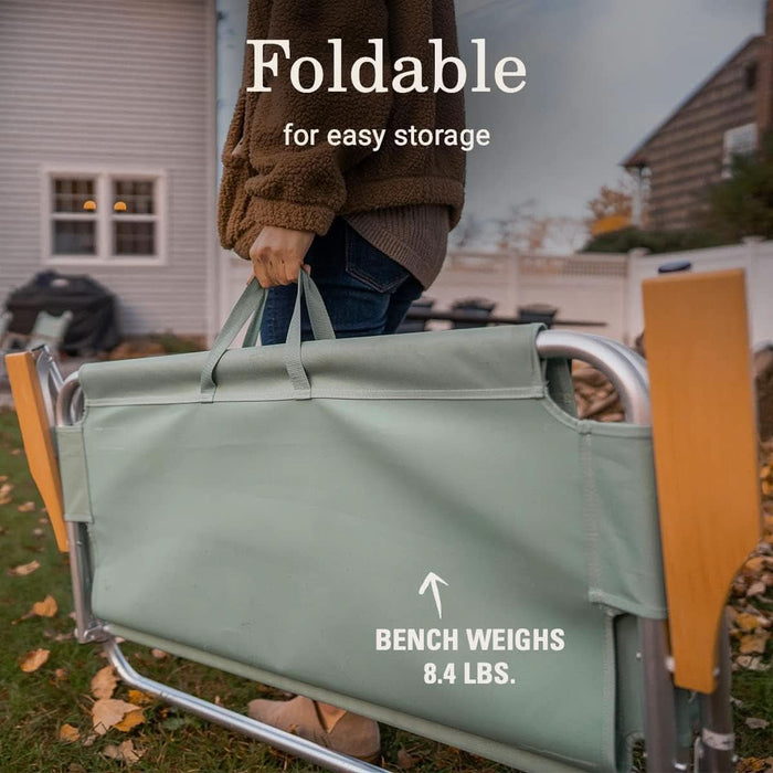 Living Collection Premium Outdoor Furniture Assortment Lightweight & Weatherproof Chair Table Cot & Bench for Backyard Patio or Campsite with Carry Bags & Handles
