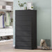 Black Tall Dresser for Bedroom with 8 Drawers, 59.6" Tall Dressers & Chests of Drawers, Modern Wood Closet Organizer and Storage Cabinet, Large Vertical Dresser for Bedroom, Closet, Hallway