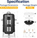 3-In-1 Vertical Charcoal Smoker, BBQ Smoker Grill with Built-In Thermometer, Air Vent, and 2 Access Doors, Idea for Parties, Backyard, Barbecues