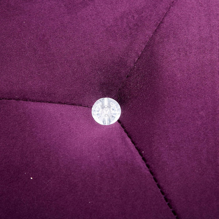 Kiin Velvet Storage Ottoman, Medium Ottoman Foot Rest, Foot Stools Ottoman with Storage, Living Room Sofa Couch Extra Seat, Modern Coffee Table for Home Office, Purple