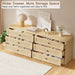 3 Drawer Dresser Set of 2 for Bedroom, 31.3" Wide Wooden Dresser