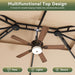 12'X10' Gazebo, Outdoor Gazebo Metal Frame Canopy with Double Roofs, Heavy Duty Patio Tent Shelter with Mosquito Netting and Privacy Screen for Backyard, Beige