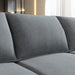 Bluish Grey Transformable Sleeper Sofa With Storage