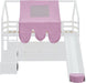Twin Size Loft Bed With Slide PlayhouseCastleFortress
