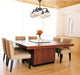 Oil Rubbed Bronze Four Light Convertible Chandelier