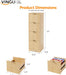 Contemporary Oak Filing Cabinet Featuring Four Drawers