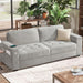 70" Beige Loveseat with USB & Type-C