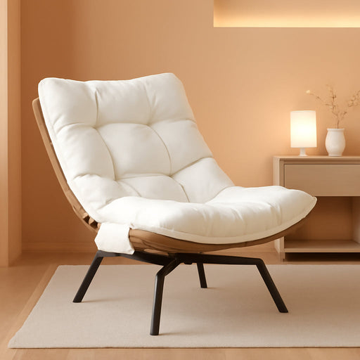 Outdoor Rattan Swivel Chair,Nature Wicker Patio Rotating Chair with Beige Thickened Cushion and Side Pocket,360° Rotation Patio Lounge Chairs for Living Room Bedroom Backyard Balcony