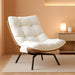 Outdoor Rattan Swivel Chair,Nature Wicker Patio Rotating Chair with Beige Thickened Cushion and Side Pocket,360° Rotation Patio Lounge Chairs for Living Room Bedroom Backyard Balcony