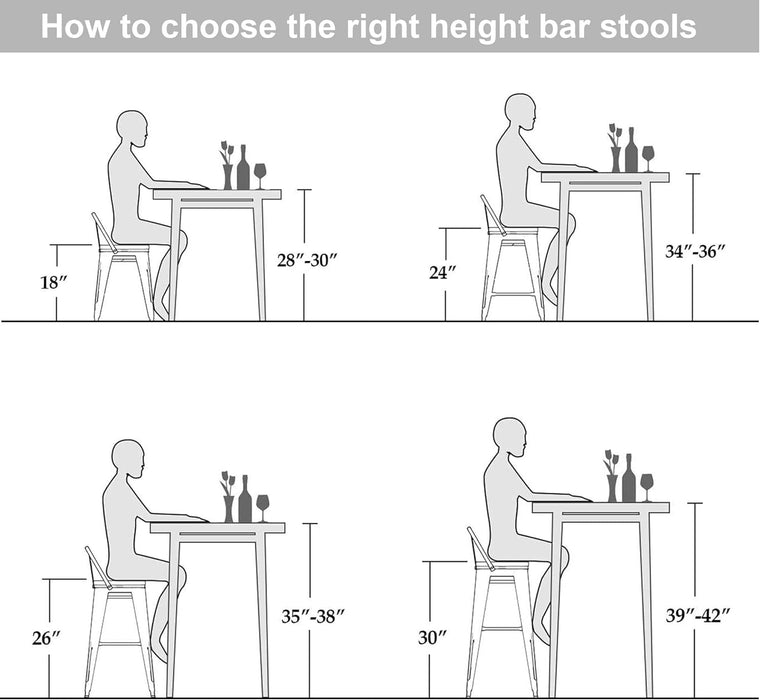 24 Inch Swivel Bar Stools Set of 4 with Backs Counter Height Industrial Barstools for Kitchen Island (Swivel 24 Inch, Silver Wooden)