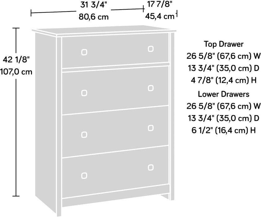 River Ranch 4-Drawer Dresser Chest, Grand Walnut Finish
