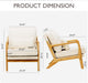 Beige Upholstered Contemporary Modern Accent Chair