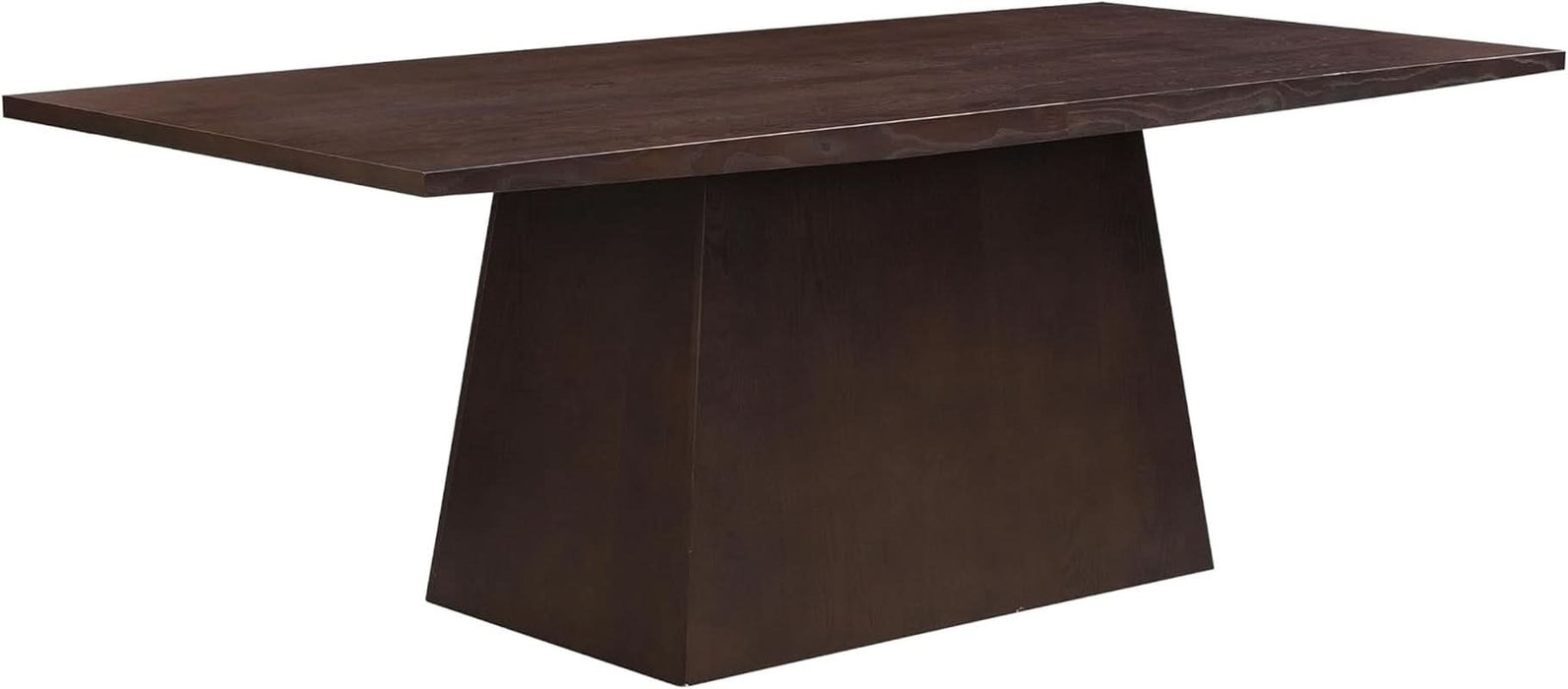 Coadz 82 Inch Wooden Dining Table, Modern Rectangular Kitchen Dinner Table for 6-8 People, Pedestal Wooden Dining Furniture for Kitchen Office Conference Room, Espresso Brown