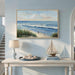 Framed Coastal Beach Blue Canvas Wall Art, Ocean Landscape Prints Paintings, Large Nature Pictures Wall Decor for Bedroom, Dining Room, Bathroom, Office, Kitchen, Farmhouse Living Room, 24X36 In