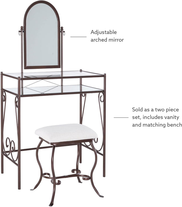 Clarisse Metal Vanity Set (58950MTL-01-KD-U)