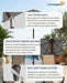 Patiokingdom Auto-Tilt 9FT Patio Umbrella Outdoor with 8 Sturdy Fiberglass Ribs,Market Table Umbrella for Pool,Backyard,Deck and Garden