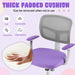 Kids Desk Chair, Ergonomic Kids Swivel Study Chair with Lumbar Support, Breathable Mesh & Universal Wheels, Height Adjustable Kids Computer Chair for Boys & Girls (Violet)