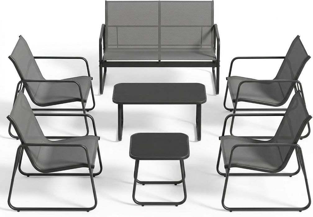 7 PCS Patio Furniture Set, Outdoor Conversation Set