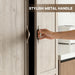 Grey Solid Wood Freestanding Pantry Cabinet Classic