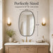 Black Oval Bathroom Mirrors 30X48 Inch