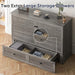 Queen Murphy Bed Grey With IntegratedCharging Station