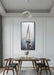 Art,24X48 Inch Modern Abstract Hand Painted Frame Oil Paintings Sailing Boat on the Sea Acrylic Canvas Hanging Painting Living Room Bedroom Wall Art Home Decoration