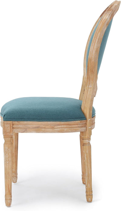 Phinnaeus Fabric Dining Chairs, 2-Pcs Set, Dark Teal